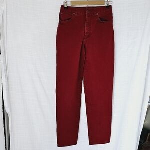 Vintage Jones Jeans High Waist Red Stretch Denim Women's Jeans Size 4